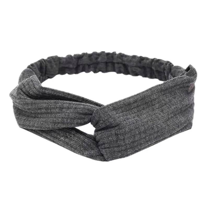 Boho Cross Knot Elastic Headband for Women