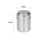 Stainless Steel Seasoning Jar with Rotating Lid for Salt and Spices