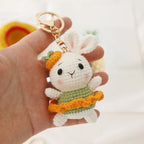 Cute Puppy Crochet Keychain Handmade Dog Bag Charm