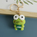 Cute Frog Crochet Keychain Funny Frog Bag Charm