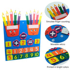 Felt Learning Board Addition and Subtraction Montessori Math Toy