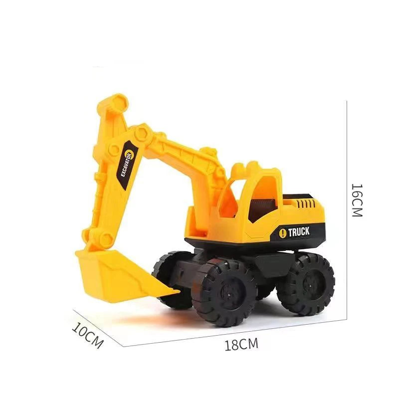 Medium Engineering Vehicle Set – Excavator, Bulldozer & Construction Truck Toys