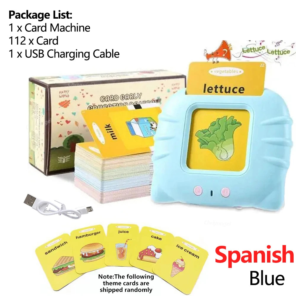 Talking Flash Cards Early Learning Educational Toy for Preschool Kids