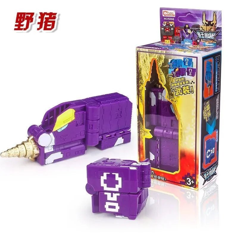Math Cube Transformation Robot Toy