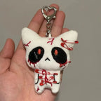 Halloween Horror Plush Keychain Creepy Monster Bag Charm Gift