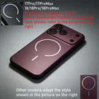 Original Glass Nano Matte For Magsafe Wireless Charging Armor Case For iPhone 18 17 16 15 14 13 12 11 Pro Max Air Magnetic Cover
