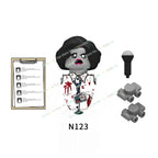 WM6075 WM6101 WM6102 Horror Movie Action Figure Building Blocks Halloween Series Character Accessories Model Brick Toys For Kids