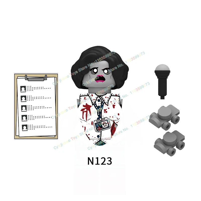 WM6075 WM6101 WM6102 Horror Movie Action Figure Building Blocks Halloween Series Character Accessories Model Brick Toys For Kids