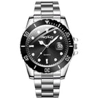 Luxury Large Dial Men Business  Watches Fashion Calendar Men's Quartz Watch Reloj Hombre
