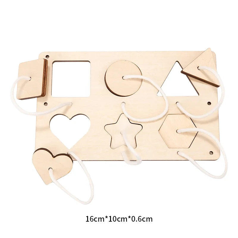 Montessori Busy Board Accessories DIY Wooden Learning Activity Kit