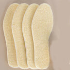 Adjustable Warm Insoles with Fleece and Thickened Lambskin Comfortable Cashmere and Cotton Insoles Snow Boots