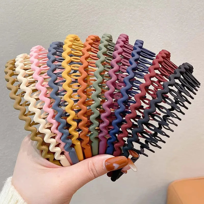 3PCS Wave Toothed Non-Slip Hairband Set for Women