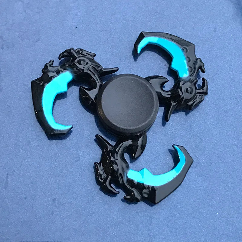 Anime Metal Fidget Spinner Zinc Alloy Silent Stress Relief Toy