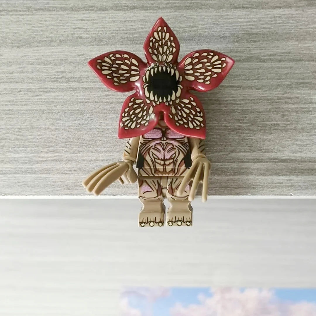 I4Pcs/Set The Horror TV Dustin Mike Lucas Will Demogorgon Model Building Blocks Enlighten Action Figure Bricks Toys For Children