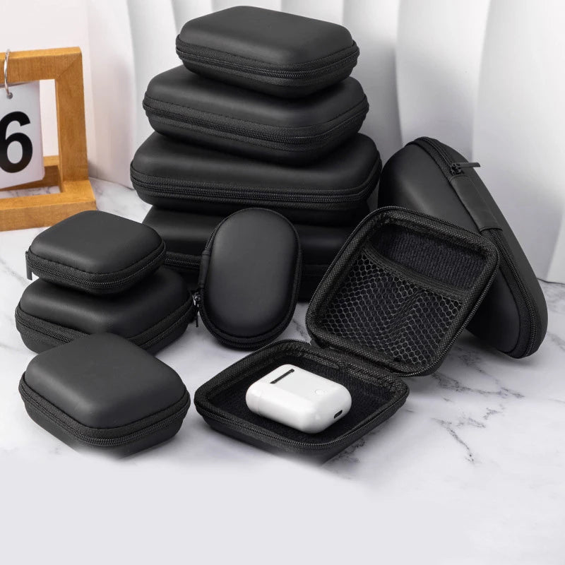 Portable Mini Hard Shell Electronics Organizer Case