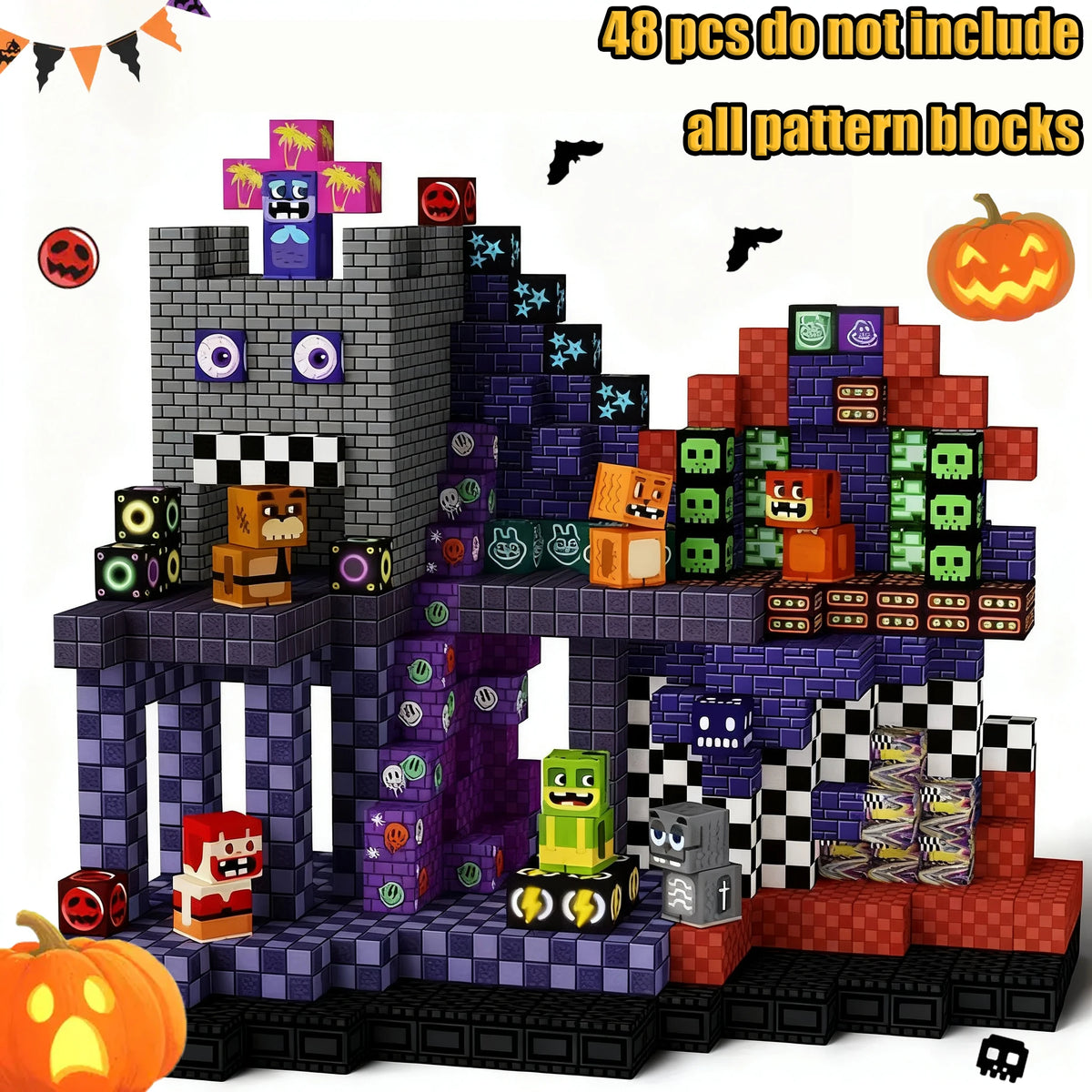 Magnetic Building Blocks Mine World Castle & Villa STEM Construction Set