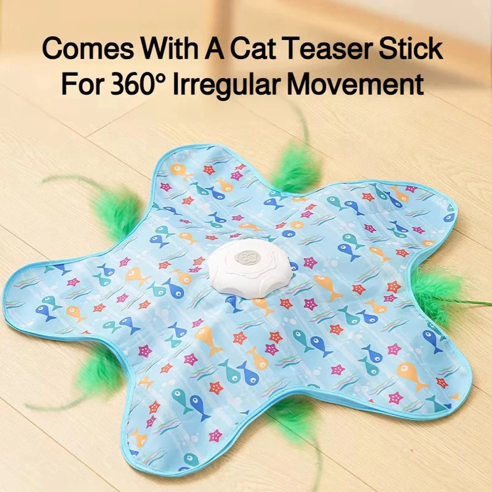 Hide and Seek Cat Toy Interactive Motion Mouse Teaser Play Toy