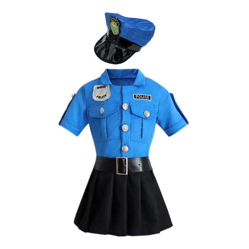 Kids Police Officer Costume – Role Play Uniform Outfit