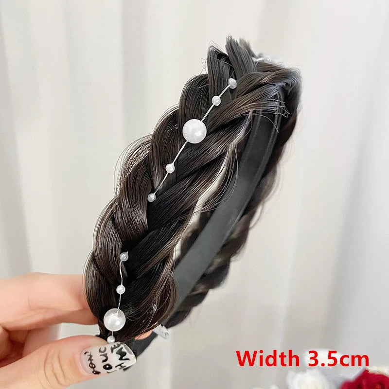 Synthetic Braided Headband for Women