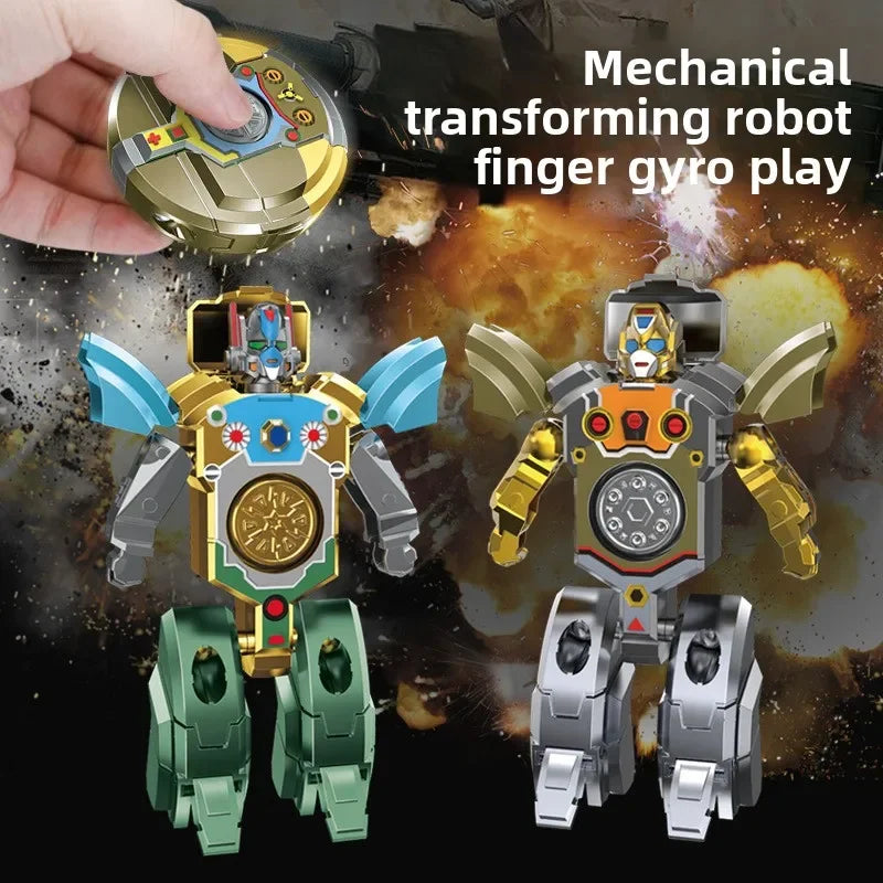 Transformable Robot Fidget Spinner Gyro Toy