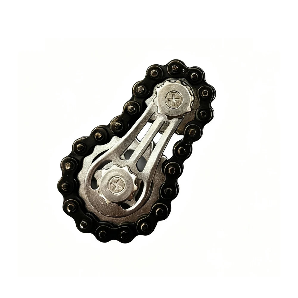 Metal Gear Bike Chain Fidget Spinner Flywheel Stress Relief Toy