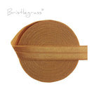 BRISTLEGRASS 2 5 10 Yard 5/8" 15mm Solid FOE Shiny Fold Over Elastic Spandex Satin Band Hair Tie Headband Dress Sewing Lace Trim