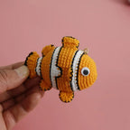 Ocean Animal Crochet Keychain Tropical Fish Bag Charm