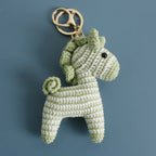Funny Zebra Crochet Keychain Sheep Animal Bag Charm