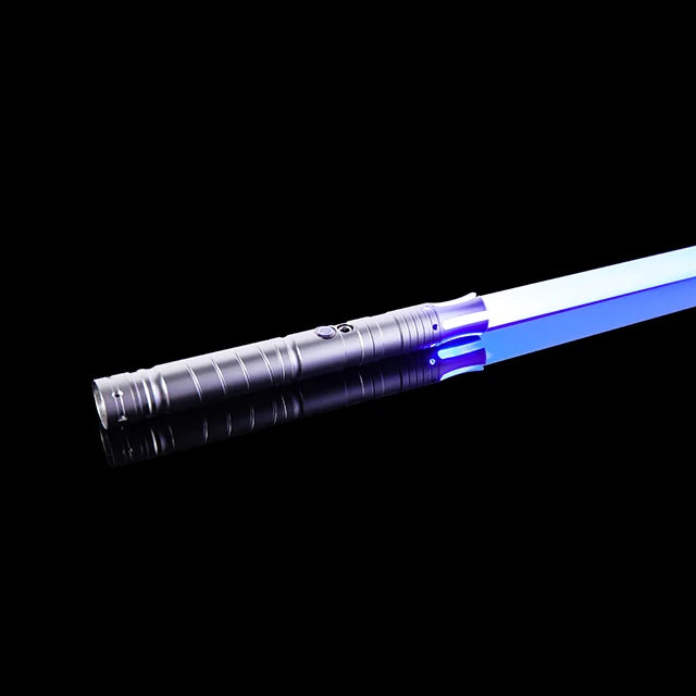 RGB Metal Lightsaber Rechargeable LED Cosplay Light Sword with Sound Effects