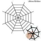 150/250cm Black White Spider Web Giant Stretchy Cobweb For Home Bar Garden Haunted House Horror Props Halloween Party Decoration