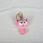 Small Cat Crochet Keychain Cute Kitten Bag Charm