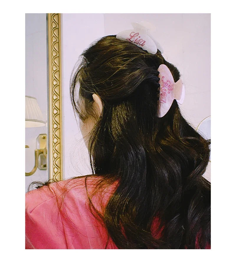 Personalized Custom Name Hair Clip for Women & Girls