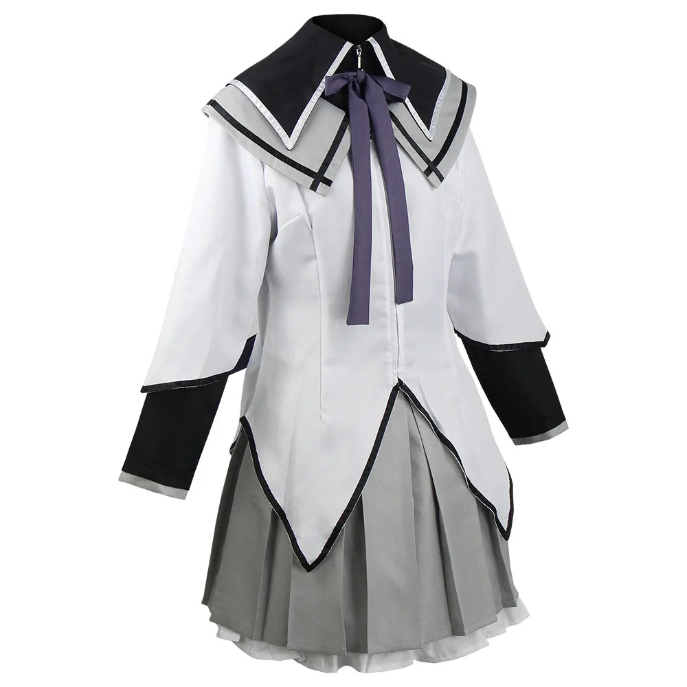 Akemi Homura Anime Cosplay Costume – Fighting Uniform Outfit