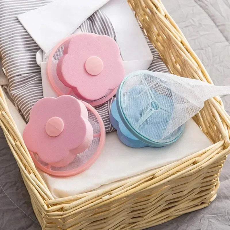 Reusable Pet Hair Catcher Laundry Ball, Washing Machine Floating Lint Filter Bag, Removes Cat Dog Hair from Clothes