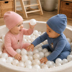 Ali Layette AW26 Baby Footed Romper Matching Hat Girl Boy Cotton Pajama Sets