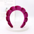 Velvet Sponge Spa Headband for Face Washing & Skincare