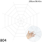 150/250cm Black White Spider Web Giant Stretchy Cobweb For Home Bar Garden Haunted House Horror Props Halloween Party Decoration