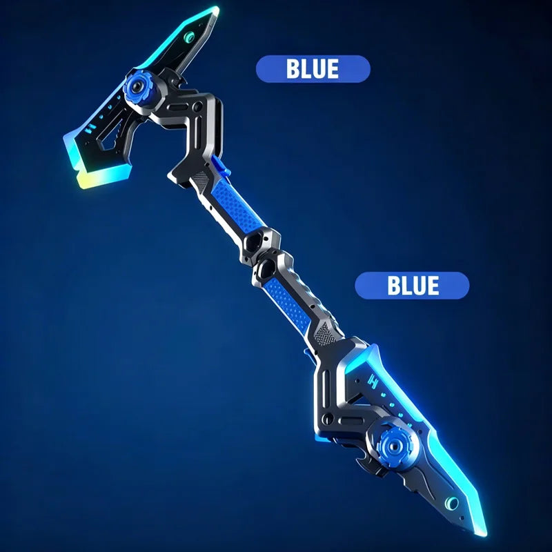 Lightsaber Toy AXE Light Stick 2 in 1 Sword Toys Lightstick Cosplay Role-Play Games Kids Gifts Cool Toy for adult Children boys
