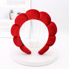 Velvet Sponge Spa Headband for Face Washing & Skincare