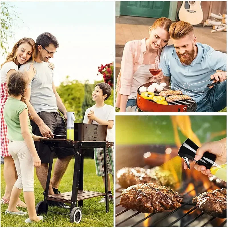 Dual-Use Oil Spray Bottle – Cooking Mister & BBQ Oil Brush