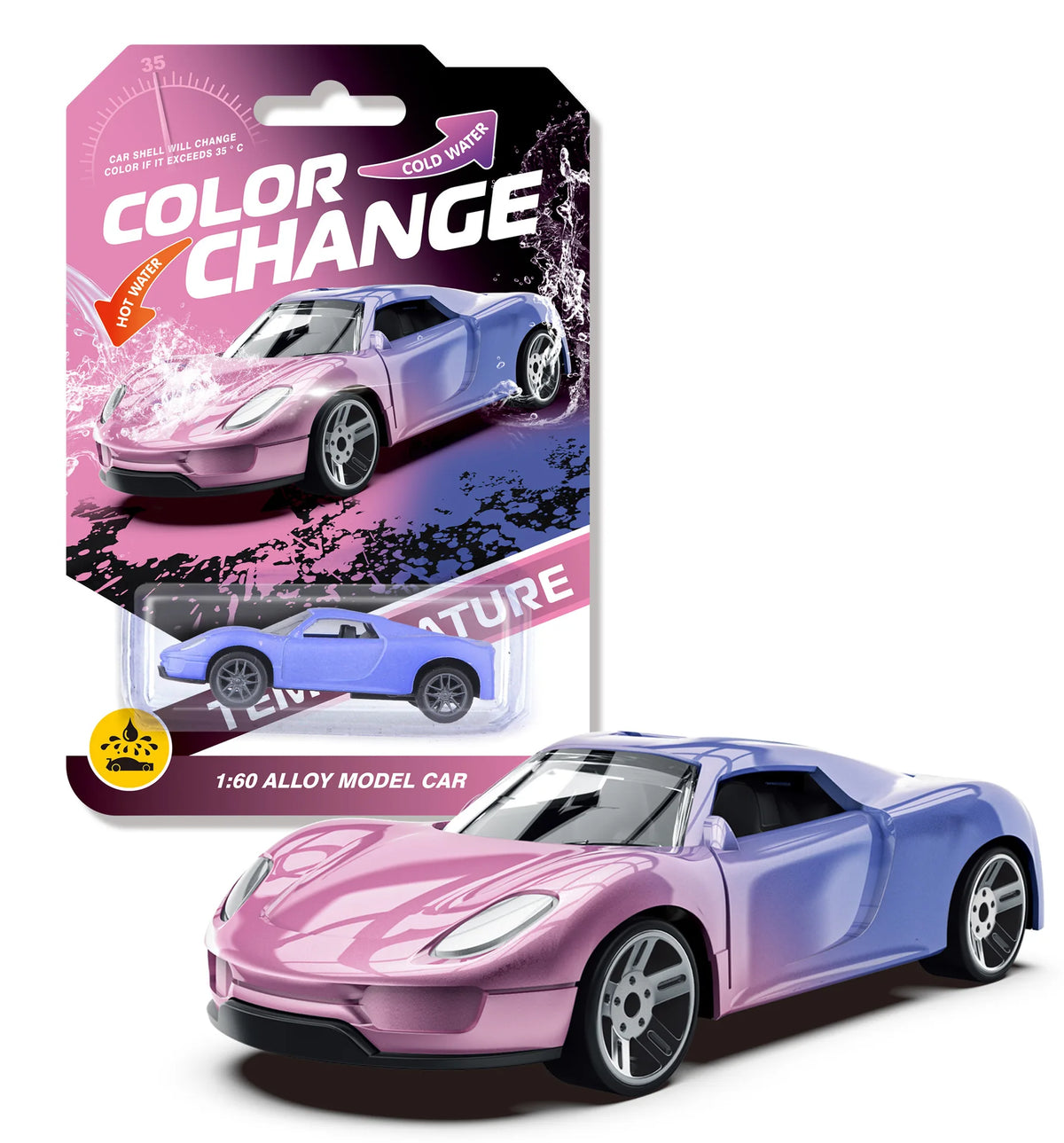 Alloy Color Changing Off Road Inertia Racing Toy Car