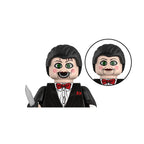 Novel Horrible Movie Halloween Pumpkin Witch Nun Vampire Zombies Building Blocks Mini Action Figure Toys