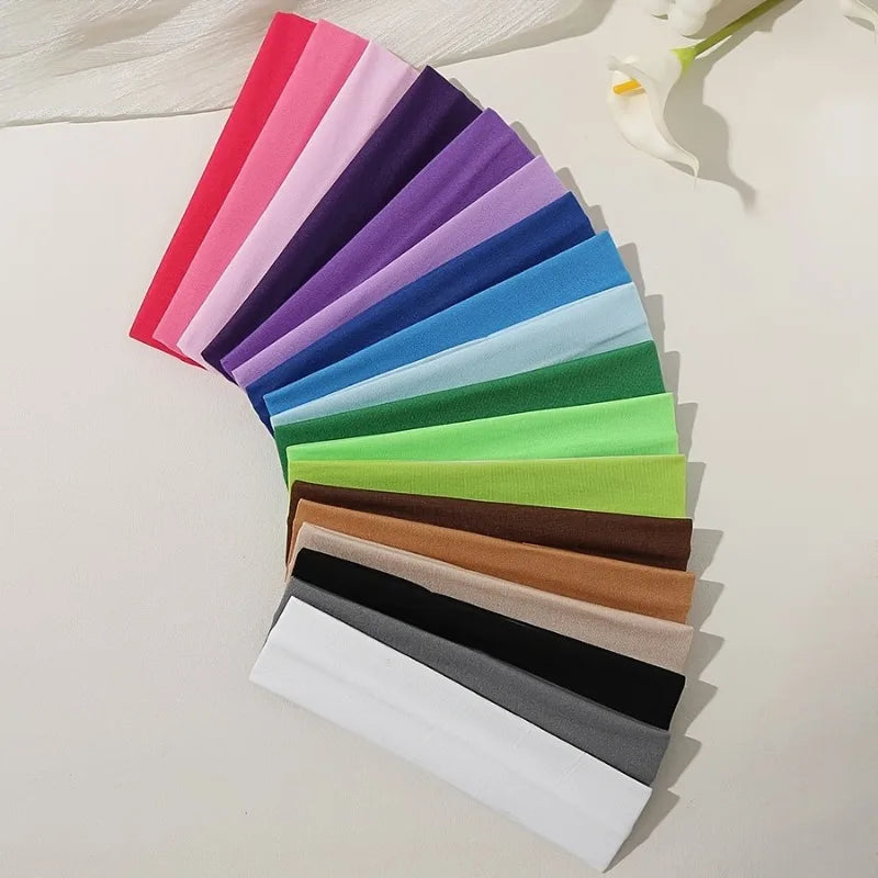 Elastic Knitted Sports Headband for Women – Soft Stretch Hair Band