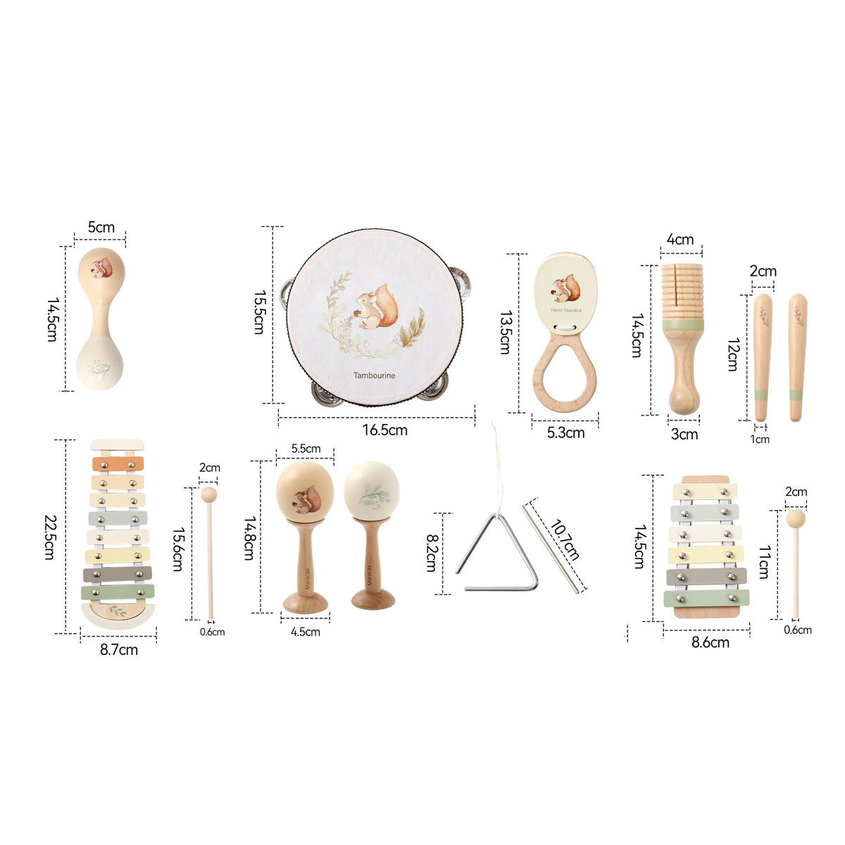 Montessori Wooden Musical Instrument Toy Set