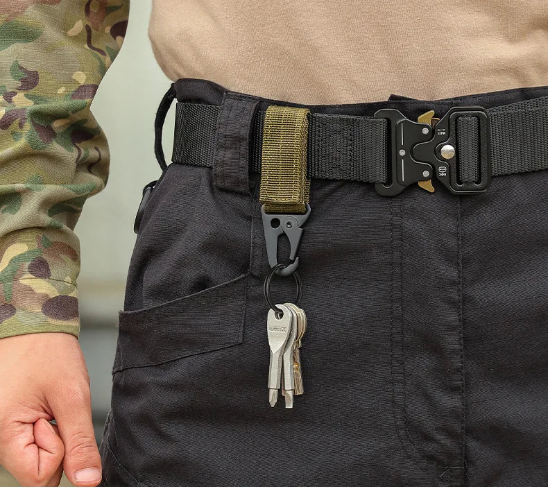 Tactical MOLLE Hanging Buckle Carabiner Clip for Outdoor Gear