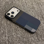 Carbon Fiber Texture Leather for MagSafe Wireless Charging Phone Case for iPhone 18 17 16 15 14 13 12 Pro Max Protective Cover