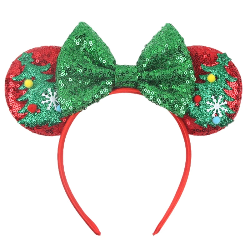 Sequin Mouse Ears Bow Headband for Women & Girls