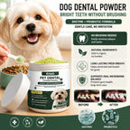 Natural Pet Dental Powder Cat Dog Breath Freshener Oral Health Care Clean Teeth Plaque Defense Enzyme Formula Pet Supplies