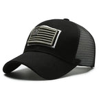 American Flag Camouflage Mesh Baseball Cap for Outdoor Adventures