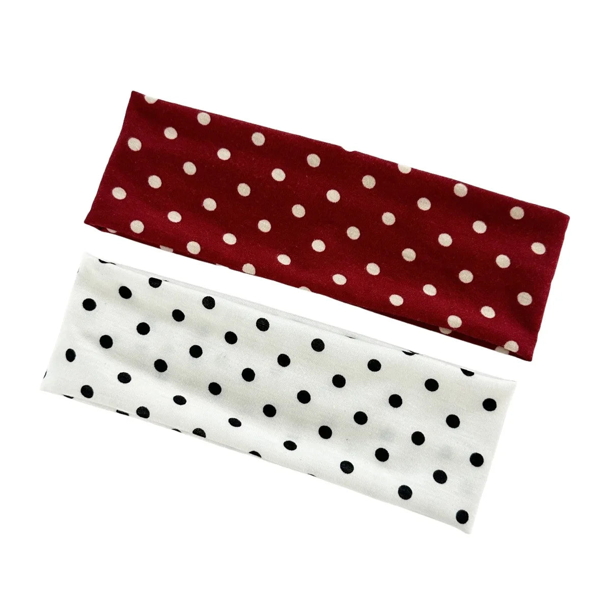Polka Dot Yoga Elastic Sweat-Absorbing Headband for Women